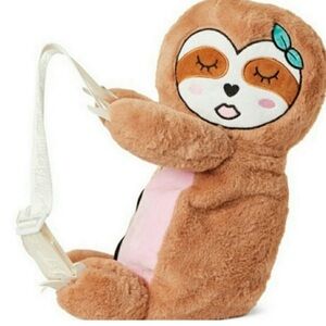 Betsey Johnson plush sloth backpack NWT